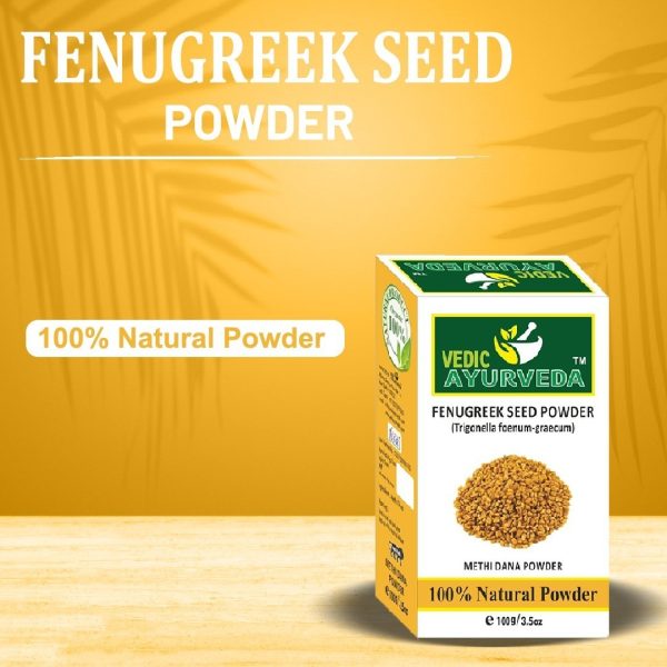 Methi Fenugreek Seed Powder - 100% Organic - Vedicayurvedas