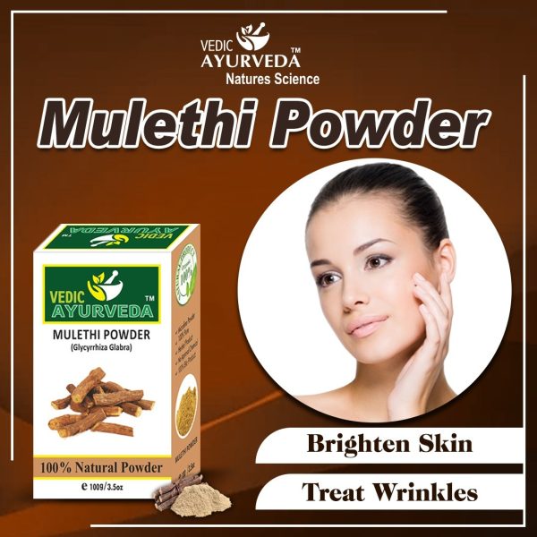 Mulethi Powder For Skin - 100% Natural - Vedicayurvedas
