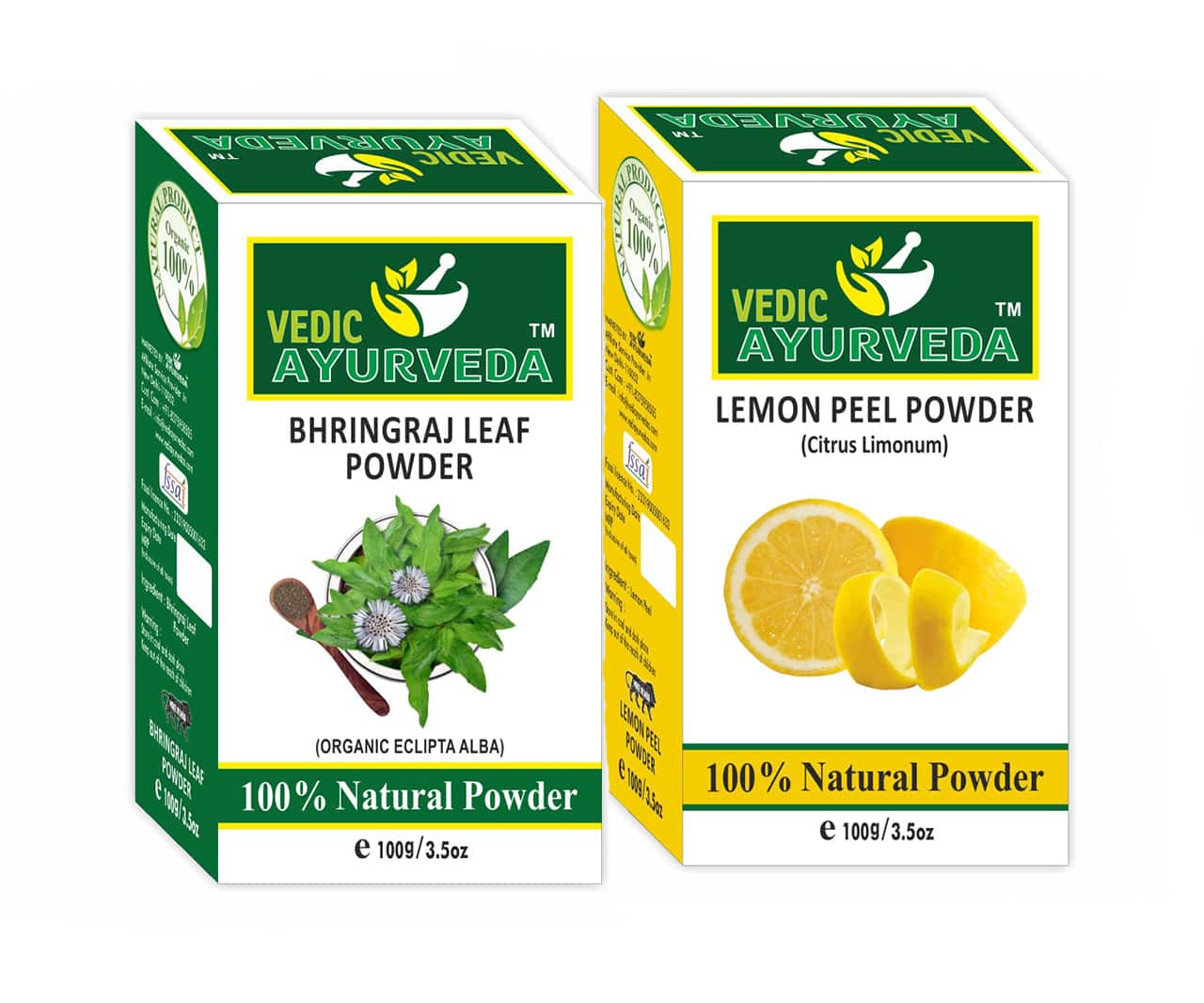 Bhringraj & Lemon Peel For Hair Care set of -2