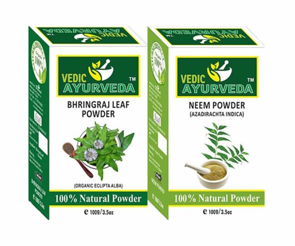 Bhringraj and neem powder
