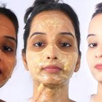 Girl using multani mitti