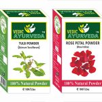tulsi and rose petal powder for skin