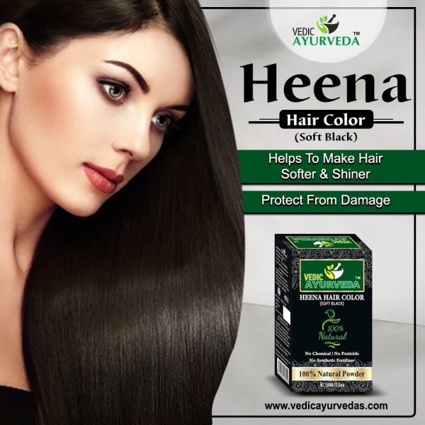 Heena Hair Color Soft Black