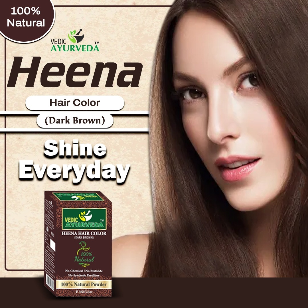 Heena Hair Color Dark Brown