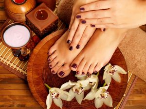 Coco Butter manicure and pedicure