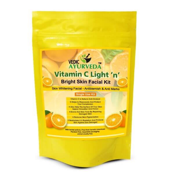 Vedic Ayurveda Vitamin C Facial Kit for Glowing Skin