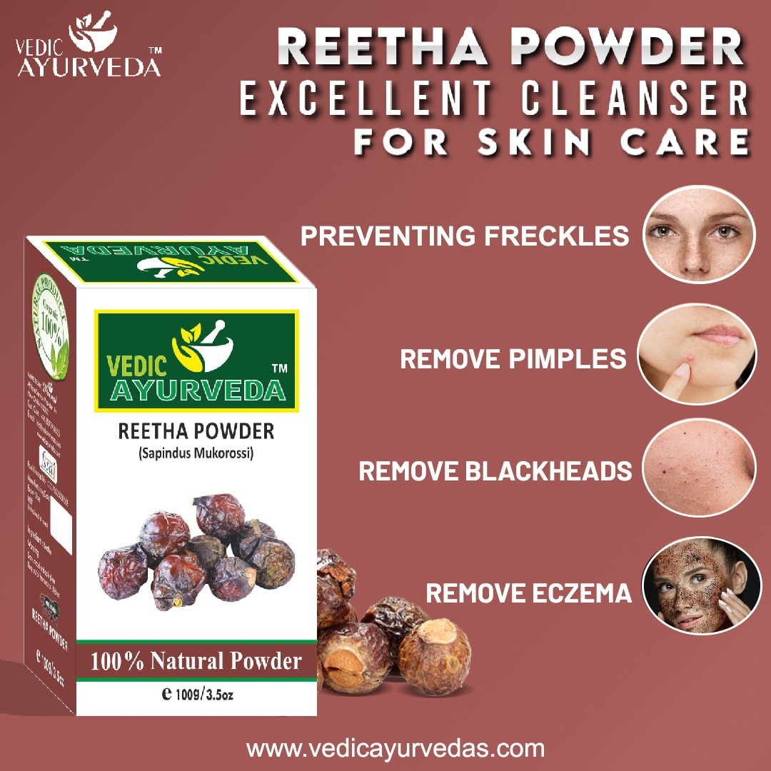 Natural Organic Reetha Powder For Hair 100g