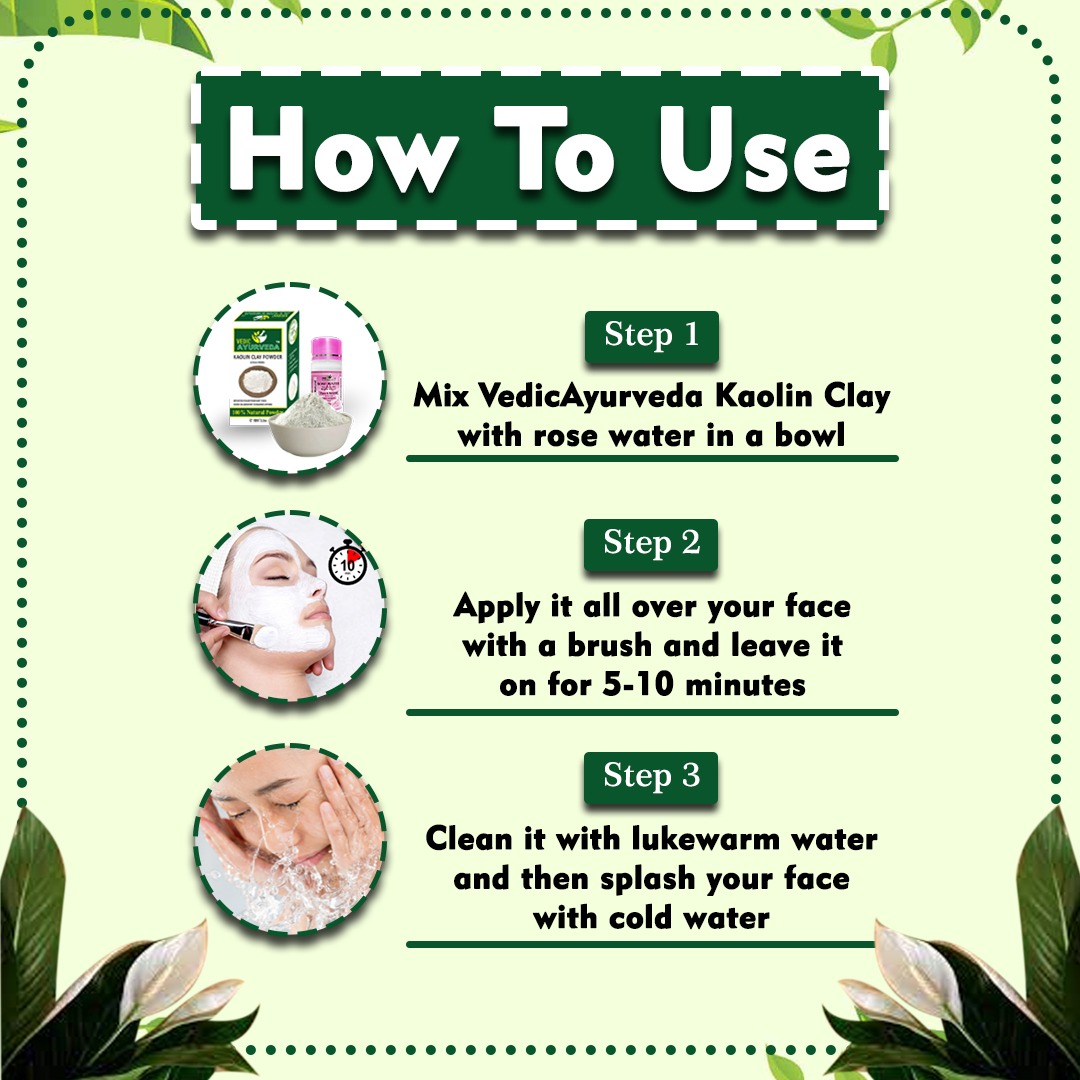 Kaolin Clay Powder With Rose Water For Deeply moisturizes - Image 3