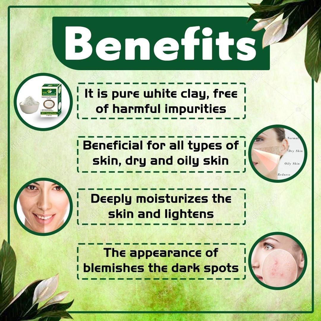 Kaolin Clay Powder With Rose Water For Deeply moisturizes - Image 4