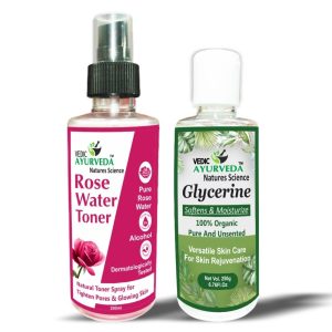 Glycerine (250g) With Rose Water Toner (200ml)