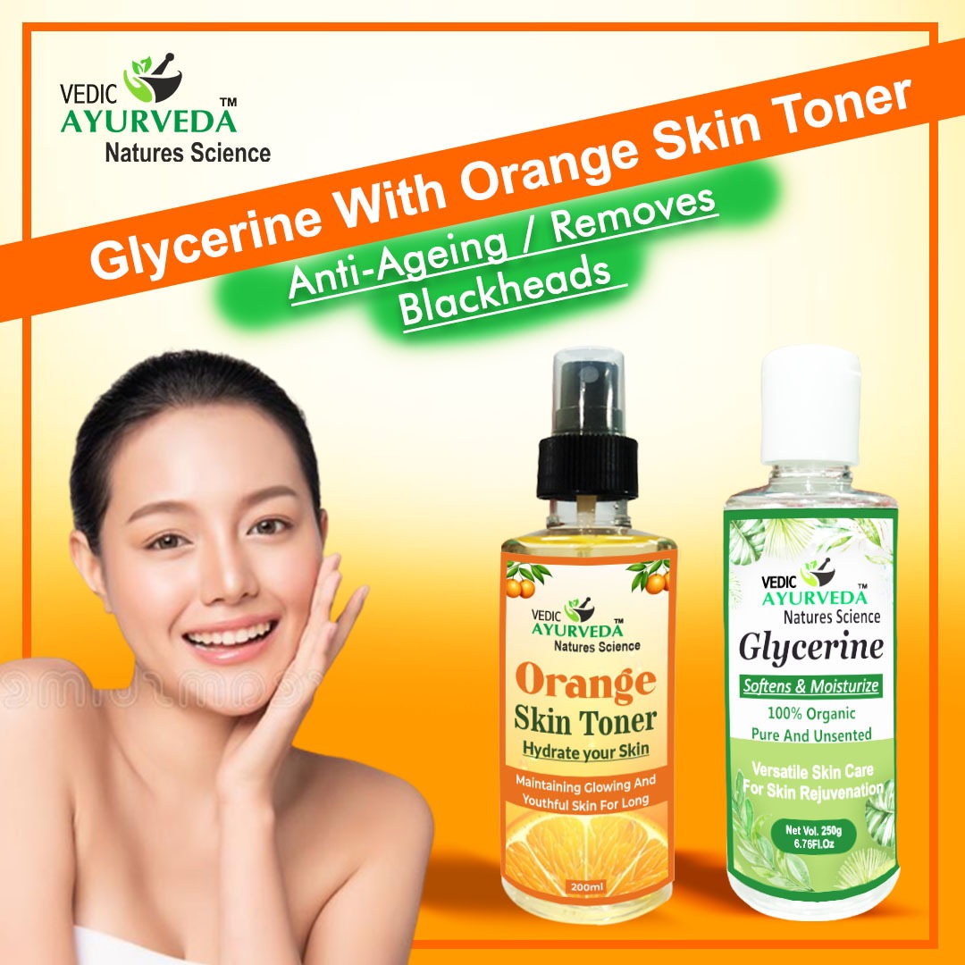Orange Skin Toner 200ml and Vegetable Glycerine 250g