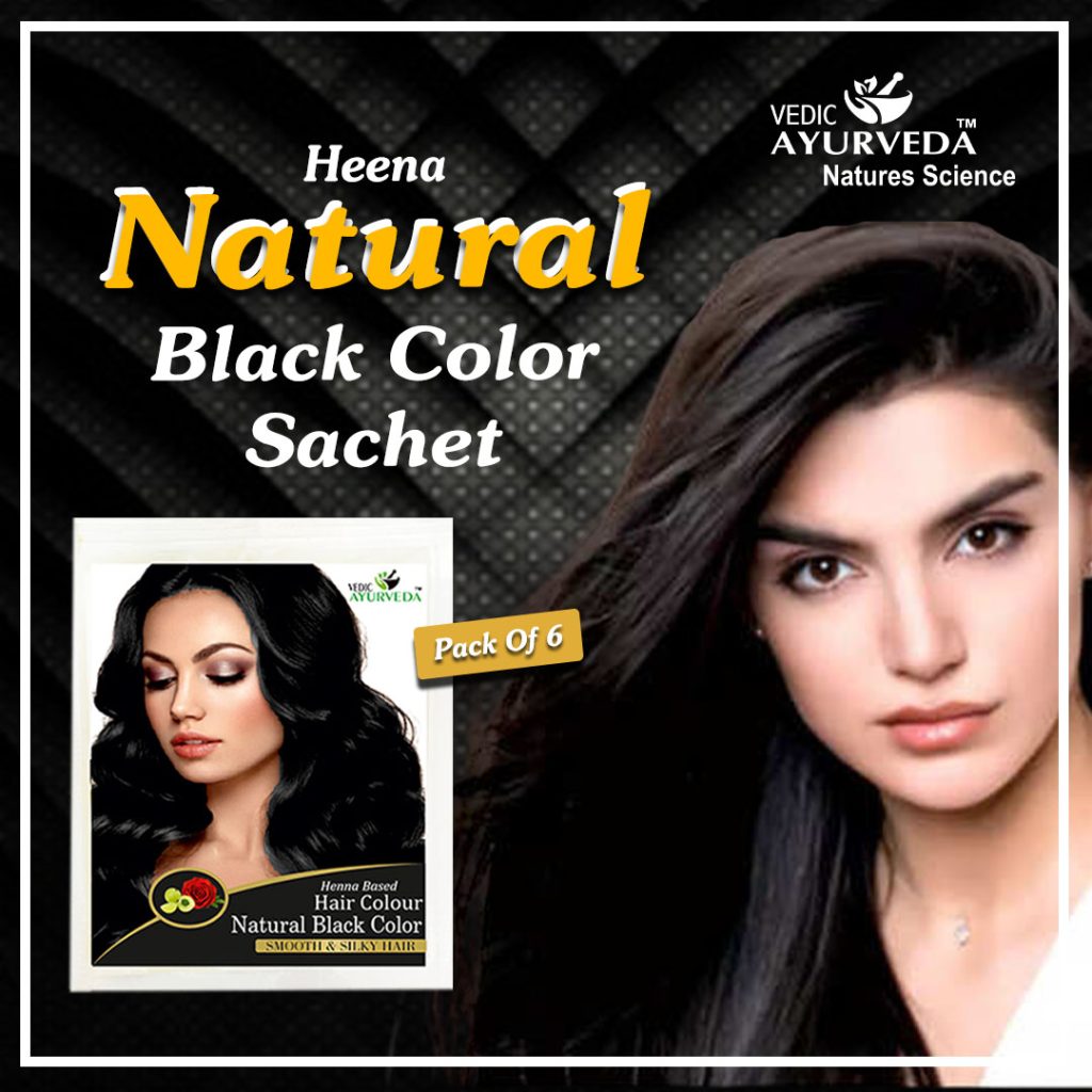 Natural Black Hair Color Sachet (Pack Of 6)
