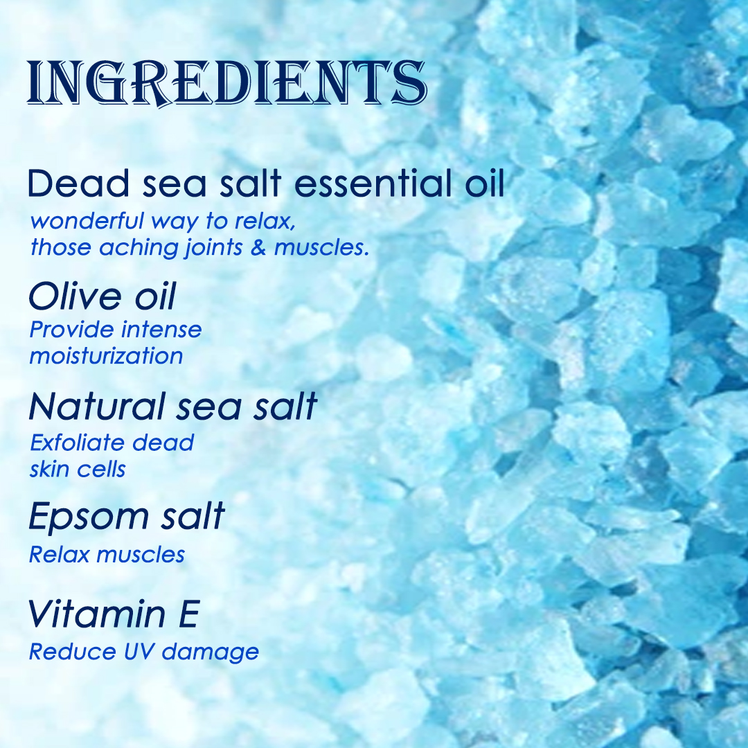 VEDICAYURVEDA Bath Salt 500g | Dead Sea Bath Salt & Activating Blend | Aromatherapy Salt for Stress Relief, Muscle Pain, Detox & Skin Brightening | Clears Negative Energy | Foot Soak & Full Body Spa for Men & Women - Image 6