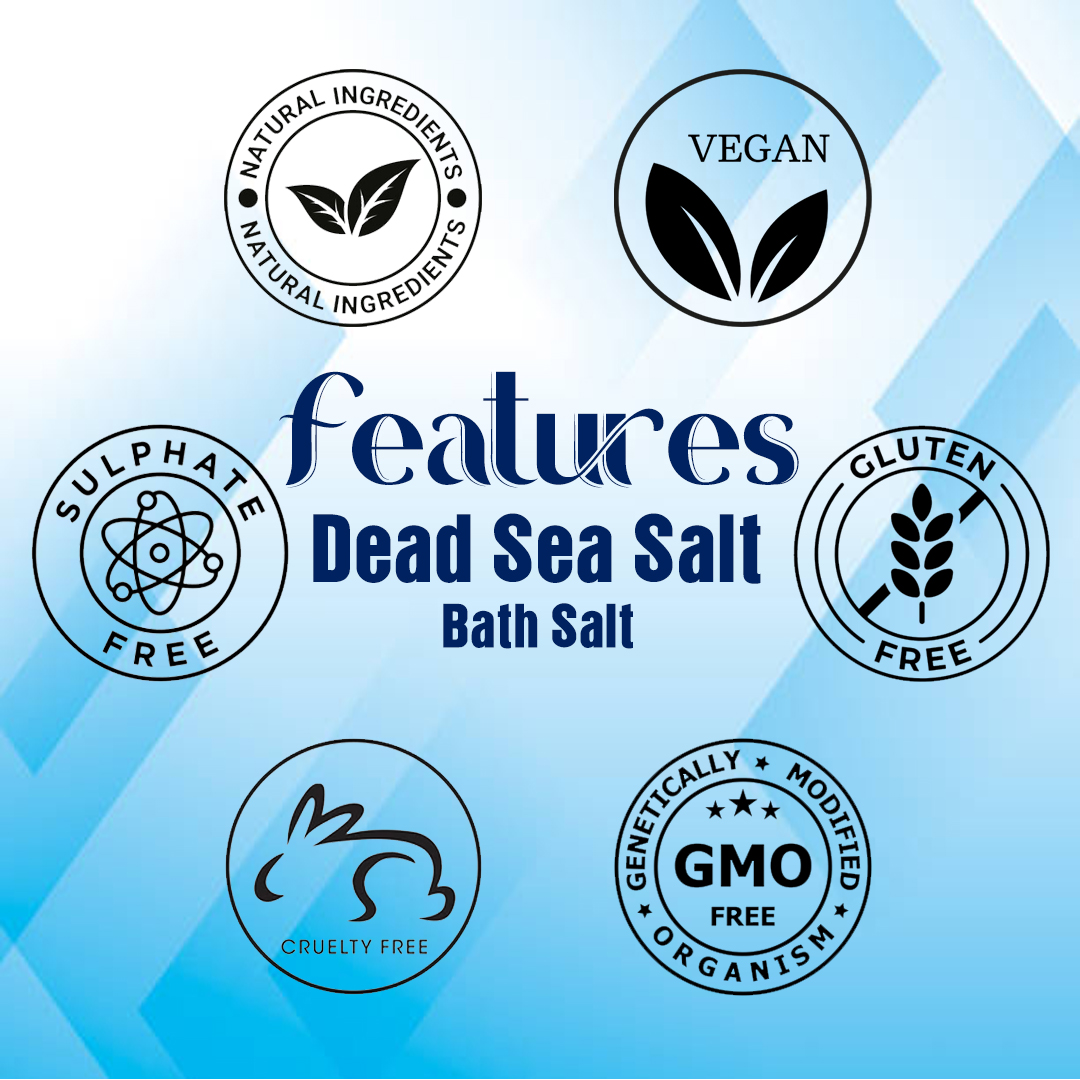 VEDICAYURVEDA Bath Salt 500g | Dead Sea Bath Salt & Activating Blend | Aromatherapy Salt for Stress Relief, Muscle Pain, Detox & Skin Brightening | Clears Negative Energy | Foot Soak & Full Body Spa for Men & Women - Image 8