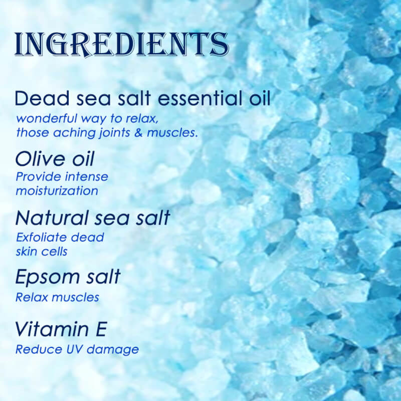 Dead Sea Salt and Lavender Bath Salt Combo Pack for Muscles Aches Pain Relaxation and Detox, 200g Each, 2 Pack - Image 5