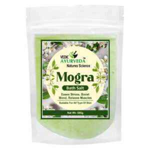 VEDICAYURVEDA Bath Salt 500g | mogra & Activating Blend | Aromatherapy Salt for Stress Relief, Muscle Pain, Detox & Skin Brightening | Clears Negative Energy | Foot Soak & Full Body Spa for Men & Women