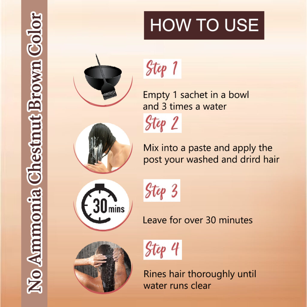 Henna Based Hair Colour Chestnut Brown