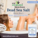 VEDICAYURVEDA Dead Sea Bath Salt 200g for stress relief and body relaxation