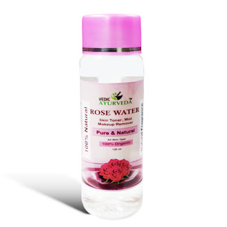 Vedic Ayurveda Natural Rose Water for Face and Skin Care