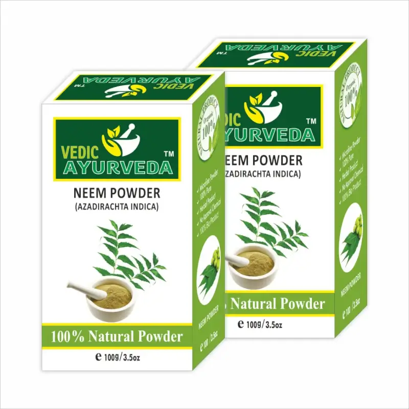 Neem Powder Combo: Neem Leaf Powder for Natural Skin & Hair Care (100% Pure Herbal Solution) 1 Neem Powder Combo for Skin Care