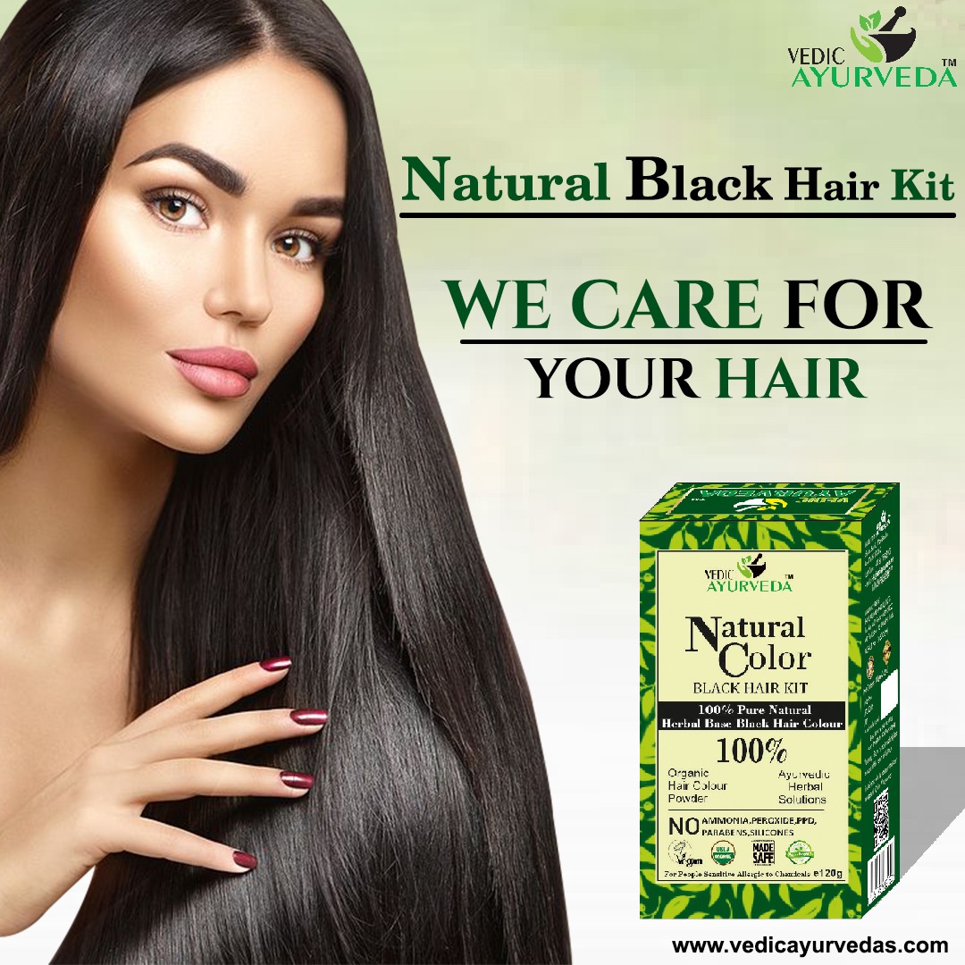 Natural Black Hair Kit for Hair Color: The Complete Guide to Healthy, Chemical-Free Hair Coloring 1 Natural Black Hair Kit