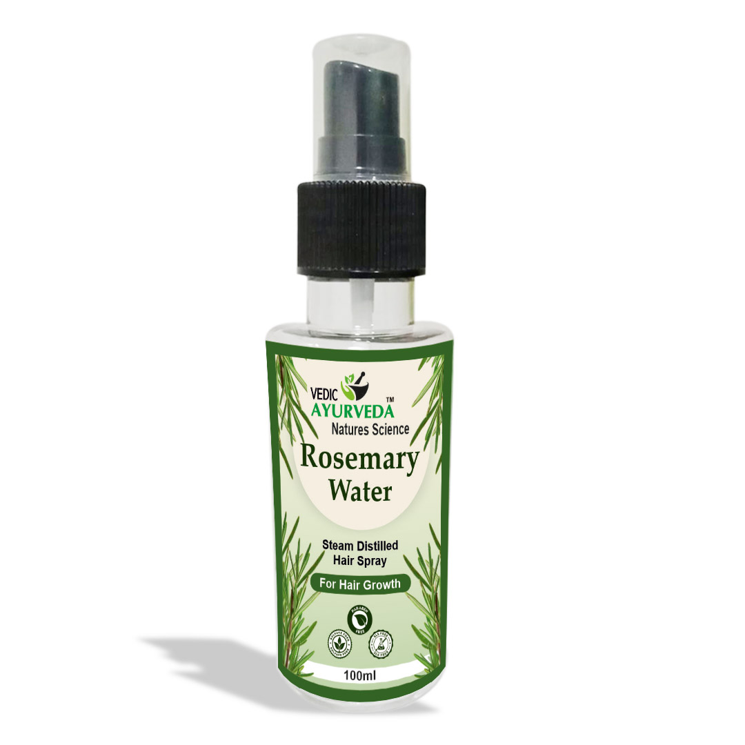 VedicAyurveda Rosemary Steam Distilled Hair Spray for Hair Growth 100ml