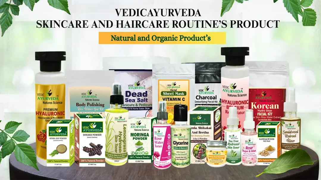 Premium Ayurvedic skincare and hair care products by Vedic Ayurveda