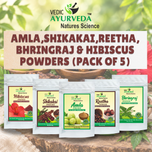 Amla, Shikakai, Reetha, Bhringraj & Hibiscus powder
