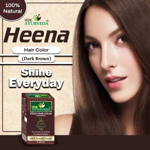 Dark Brown Henna Hair Color - Natural Hair Color 1 : Dark Brown Henna Hair Color