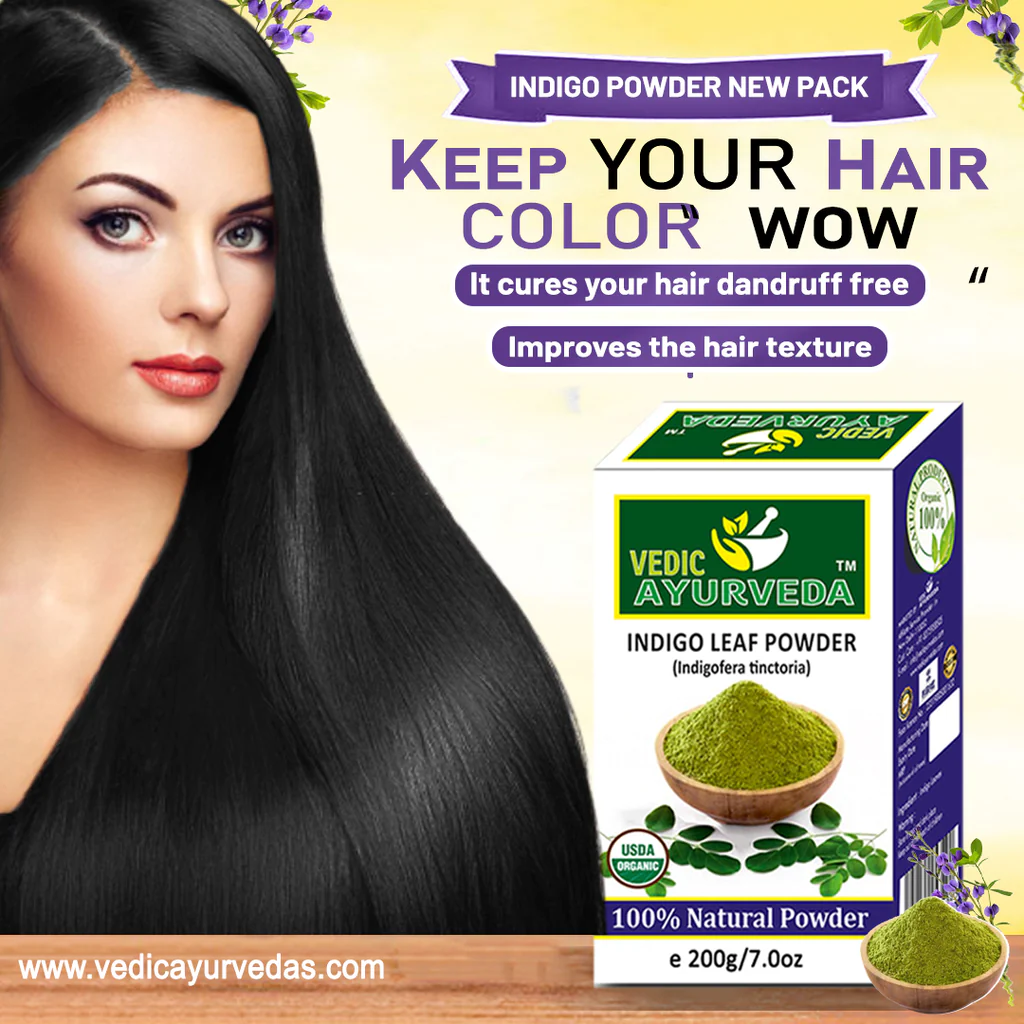 Indigo Leaf Powder Unlock the Secret of Nature's Gift for Hair Care & Color 2 Indigo Leaf Powder