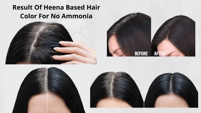 Result Of Heena based Hair Color For No Ammonia