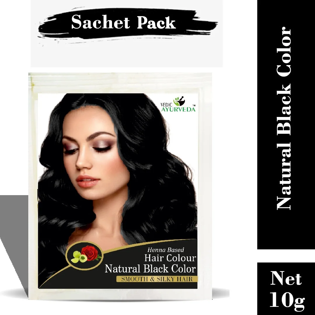 Natural Burgundy Hair Color Pack of 6 7 henna based natural black hair color