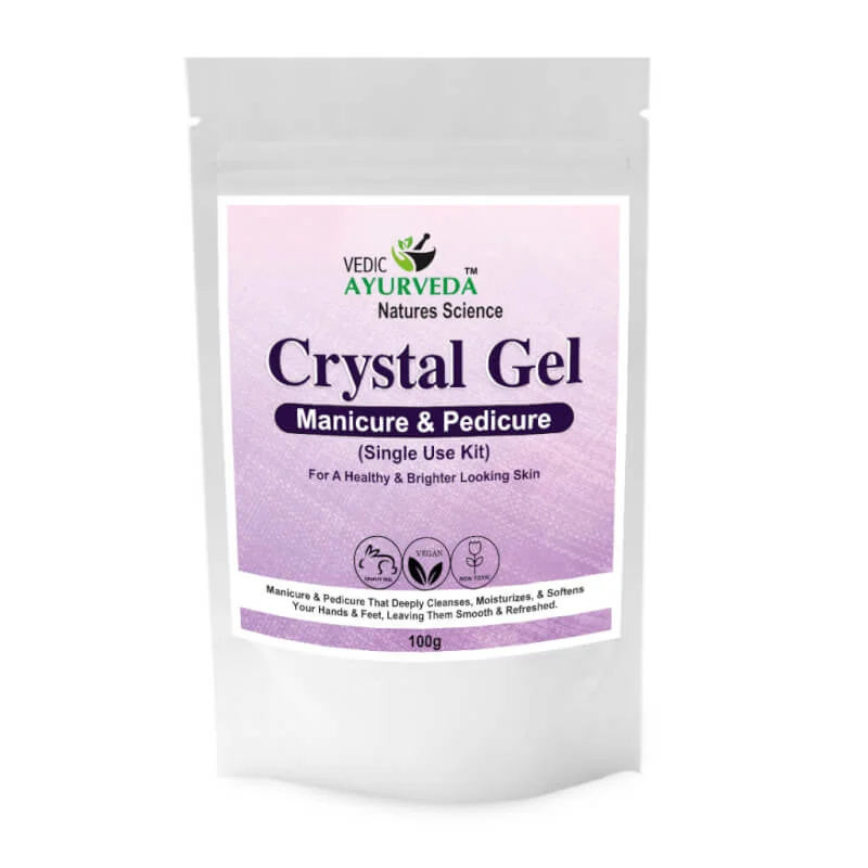 : Crystal Manicure and Pedicure Kit by Vedicayurveda for soft and glowing hands and feet