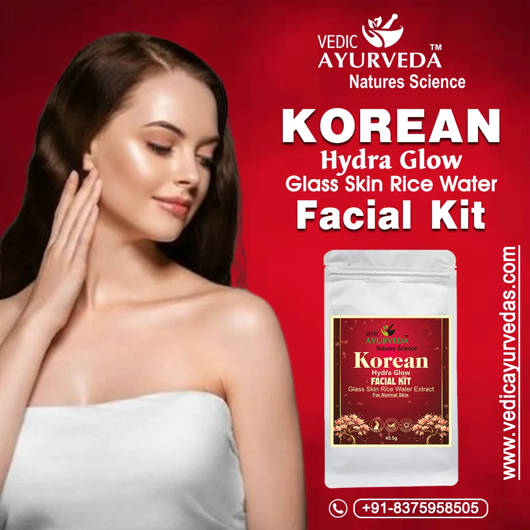 Korean Hydra Glow Facial Kit Glass Skin Rice Water