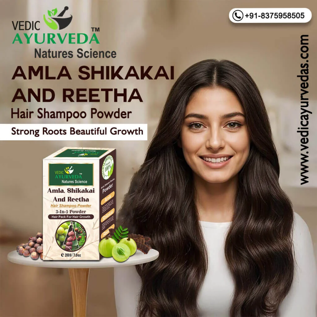 Herbal shampoo Amla, Shikakai, Reetha Mix Powder for Hair growth
