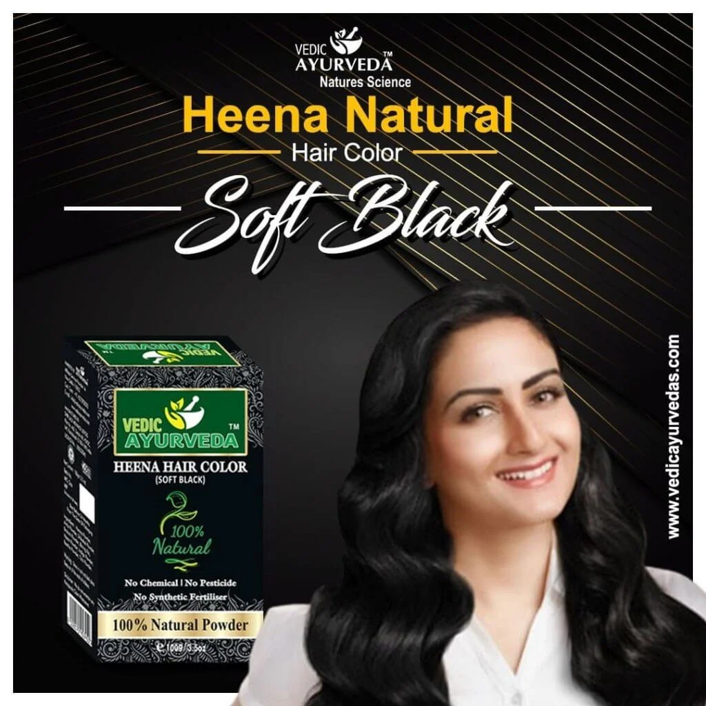 7 Soft Black Henna Hair Color – Natural Hair Color for Men & Women 1 Soft Black Henna Hair Color natural herbal hair color with grey hair coverage before and after results for men and women