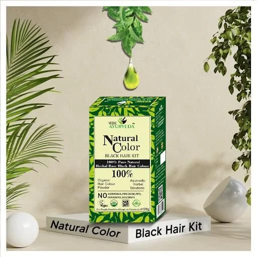 Natural Black Hair Color Kit – 7 Amazing Benefits for Healthy Hair 2 Natural Black Hair Color Kit for Grey Hair Coverage and Healthy Hair